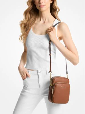 Jet Set Travel Medium Pebbled Leather Crossbody Bag - Image 12