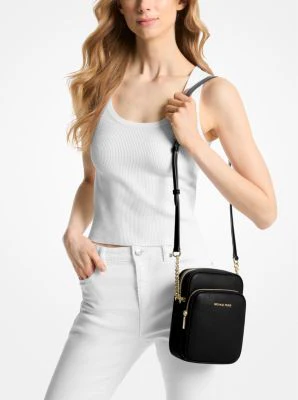 Jet Set Travel Medium Pebbled Leather Crossbody Bag - Image 4