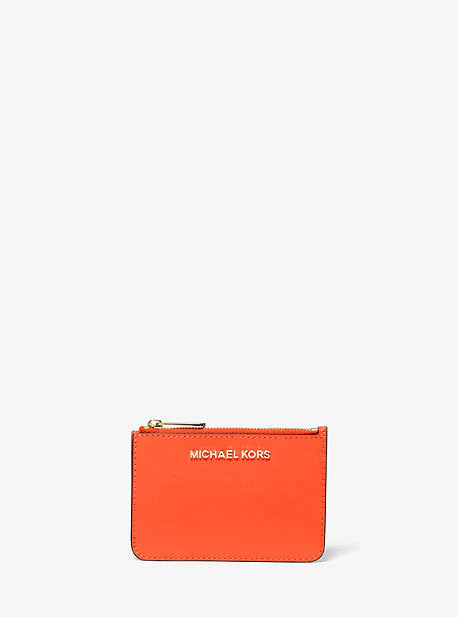 Jet Set Travel Small Saffiano Leather Coin Pouch - Image 4