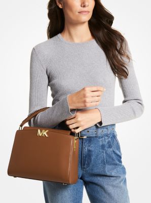 Karlie Medium Leather Satchel - Image 12