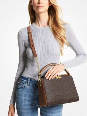 Karlie Medium Logo Satchel - Image 4