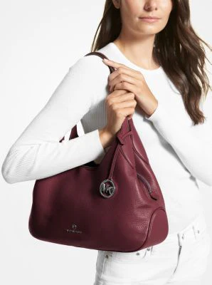 Kelsey Large Pebbled Leather Shoulder Bag - Image 4