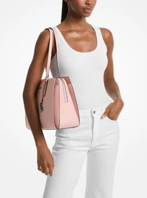 Laila Medium Signature Logo Tote Bag - Image 4