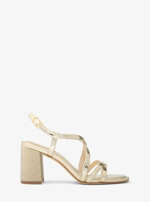 Lana Crystal-Embellished Metallic Sandal - Image 3