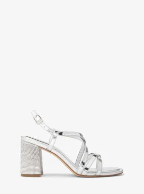 Lana Crystal-Embellished Metallic Sandal - Image 7