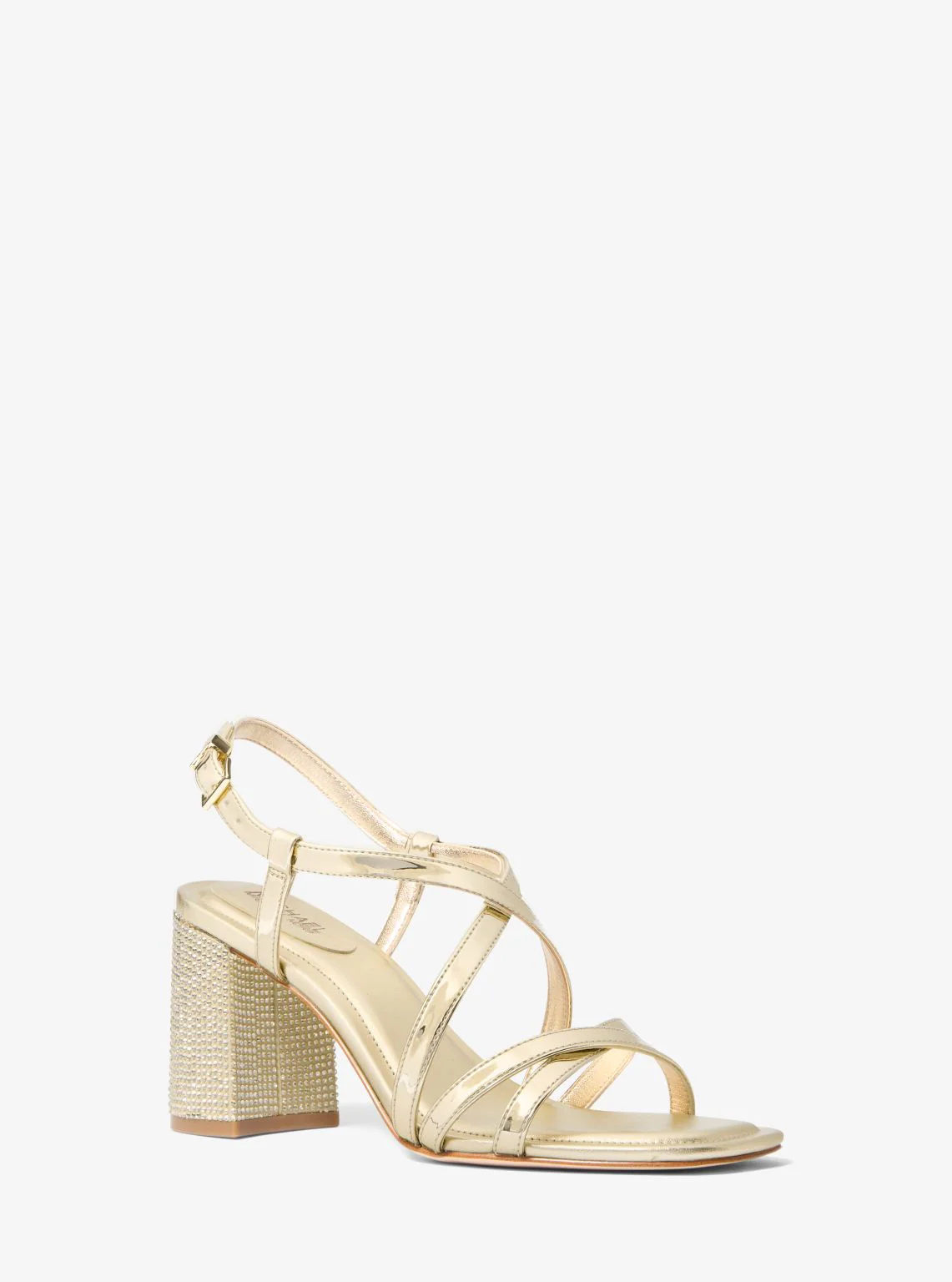Lana Crystal-Embellished Metallic Sandal - Image 9