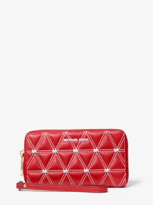 Large Quilted Leather Smartphone Wristlet - Image 2