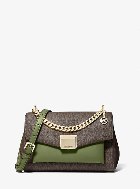 Lita Medium Two-Tone Logo Crossbody Bag - Image 16