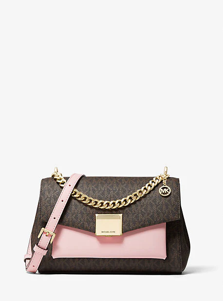 Lita Medium Two-Tone Logo Crossbody Bag - Image 25