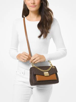 Lita Medium Two-Tone Logo Crossbody Bag - Image 34