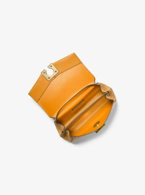 Lita Small Two-Tone Logo and Leather Crossbody Bag - Image 3