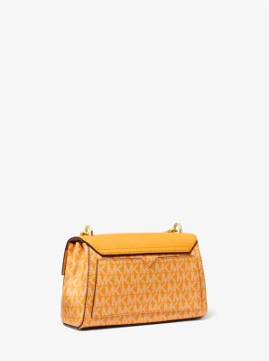 Lita Small Two-Tone Logo and Leather Crossbody Bag - Image 4