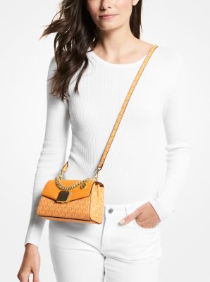 Lita Small Two-Tone Logo and Leather Crossbody Bag - Image 5