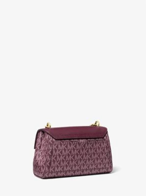 Lita Small Two-Tone Logo and Leather Crossbody Bag - Image 9