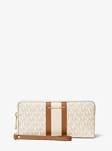 Logo Stripe Continental Wristlet - Image 27