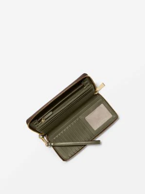 Logo Stripe Continental Wristlet - Image 55