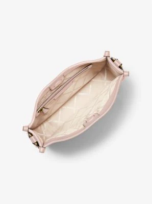Luisa Large Pebbled Leather Messenger Bag - Image 12