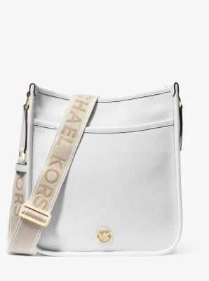 Luisa Large Pebbled Leather Messenger Bag - Image 8