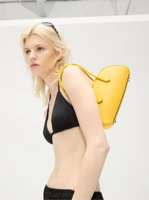 Lulu Small Pebbled Leather Satchel - Image 9