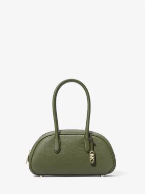 Lulu Small Pebbled Leather Satchel - Image 12
