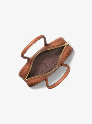 Lulu Small Pebbled Leather Satchel - Image 3