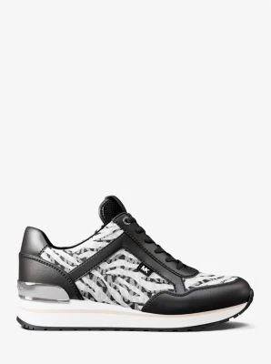 Maddy Zebra Print Signature Logo Trainer - Image 10