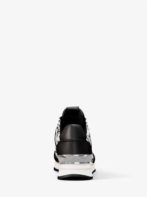 Maddy Zebra Print Signature Logo Trainer - Image 12
