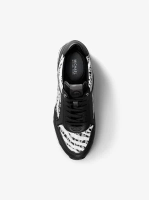 Maddy Zebra Print Signature Logo Trainer - Image 13