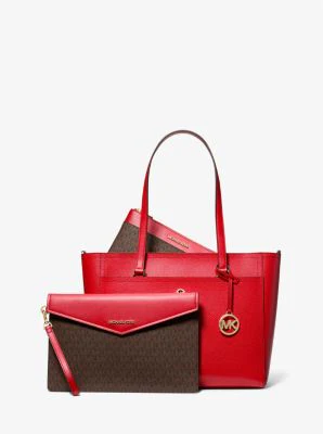 Maisie Large Pebbled Leather 3-in-1 Tote Bag - Image 105