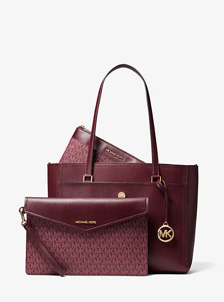 Maisie Large Pebbled Leather 3-in-1 Tote Bag - Image 14