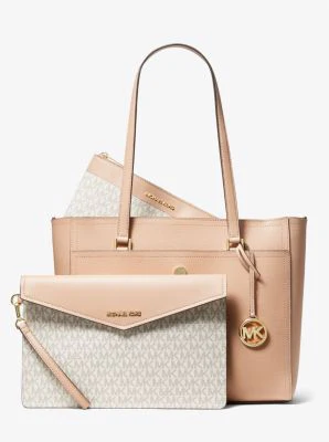Maisie Large Pebbled Leather 3-in-1 Tote Bag - Image 29