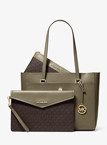 Maisie Large Pebbled Leather 3-in-1 Tote Bag - Image 35