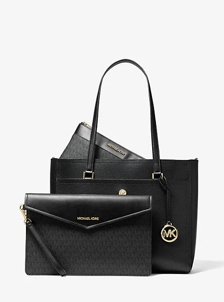 Maisie Large Pebbled Leather 3-in-1 Tote Bag - Image 49