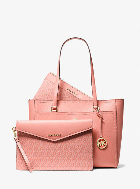 Maisie Large Pebbled Leather 3-in-1 Tote Bag - Image 64