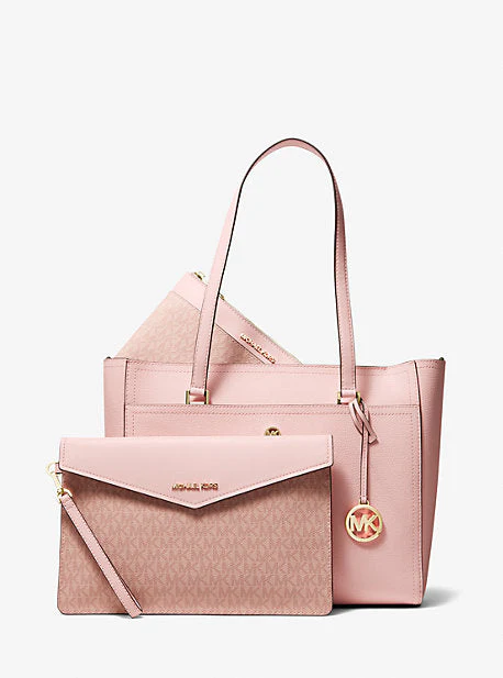 Maisie Large Pebbled Leather 3-in-1 Tote Bag - Image 80