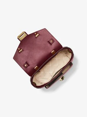Manhattan Medium Leather and Logo Satchel - Image 46