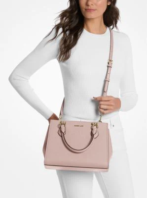 Marilyn Medium Saffiano Leather Satchel - Image 5