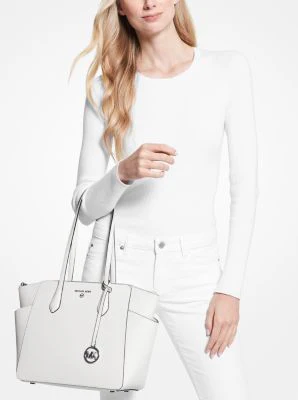 Marilyn Medium Saffiano Leather Tote Bag - Image 20