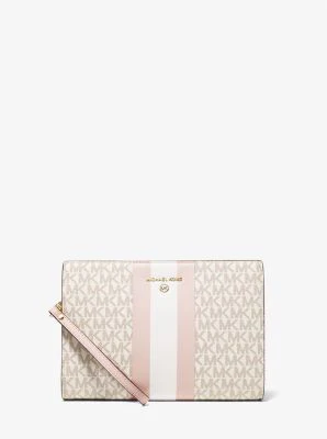 Medium Logo Stripe Zip Pouch - Image 11