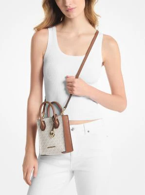 Mercer Extra-Small Logo and Leather Crossbody Bag - Image 19