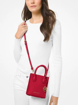 Mercer Extra-Small Pebbled Leather Crossbody Bag - Image 36