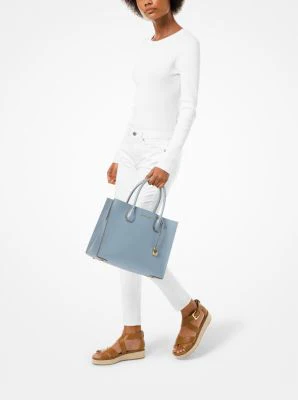 Mercer Large Saffiano Leather Tote Bag - Image 16