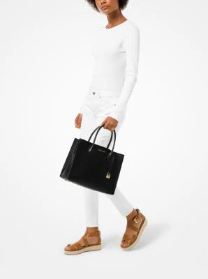 Mercer Large Saffiano Leather Tote Bag - Image 24