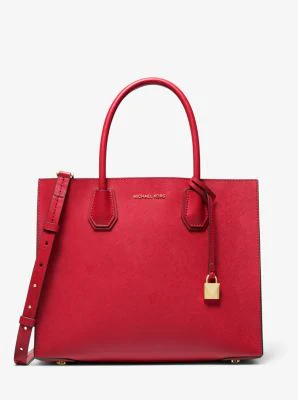 Mercer Large Saffiano Leather Tote Bag - Image 26