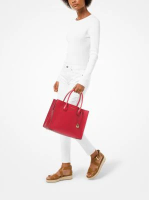 Mercer Large Saffiano Leather Tote Bag - Image 28