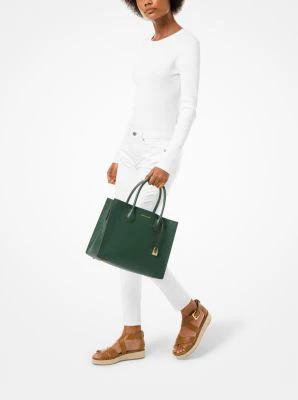 Mercer Large Saffiano Leather Tote Bag - Image 32