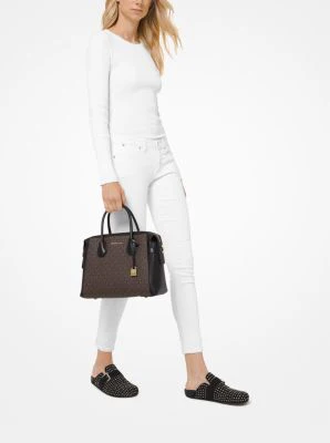 Mercer Medium Logo Belted Satchel - Image 9