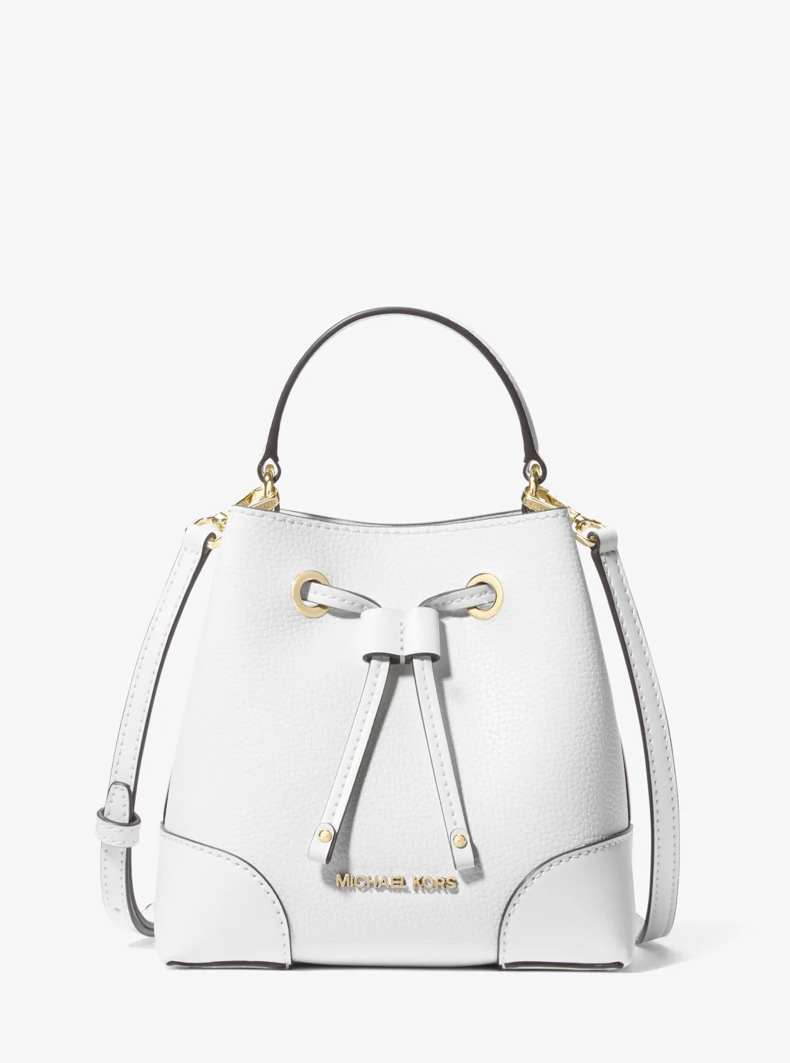 Mercer Small Pebbled Leather Bucket Bag - Image 12