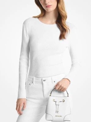 Mercer Small Pebbled Leather Bucket Bag - Image 15
