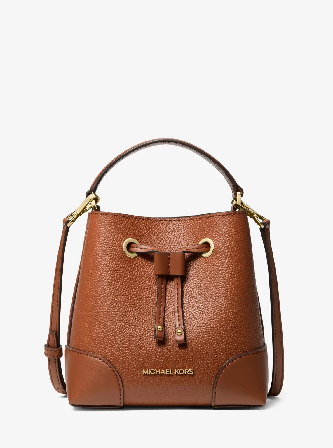 Mercer Small Pebbled Leather Bucket Bag - Image 20